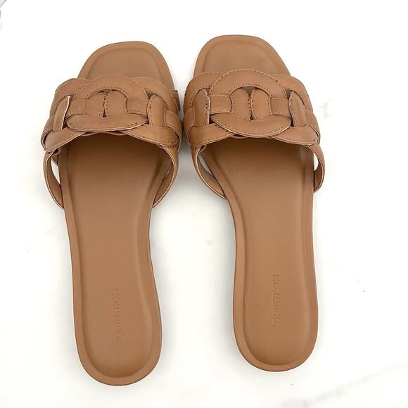 Nordstrom Carolina Slide Tan Toffee Size 8 Sandals classic coastal boho chic - Picture 9 of 12
